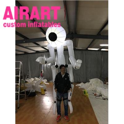 China PVC tarpaulin cloth/420D Oxford clothes new design alien shape puppet inflatable advertising balloon for sale