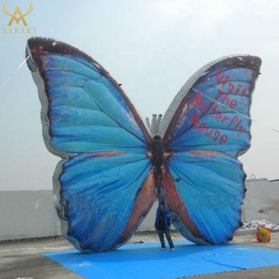 China 420D oxford fabric 3m high supply customize inflatable led butterfly,giant inflatable butterfly for event decoration for sale