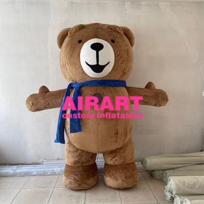 China PVC Tarpaulin/Oxford Cloth/Outdoor Inflatable Optio Plush Bear Customized Handsome Cartoon Costume for sale