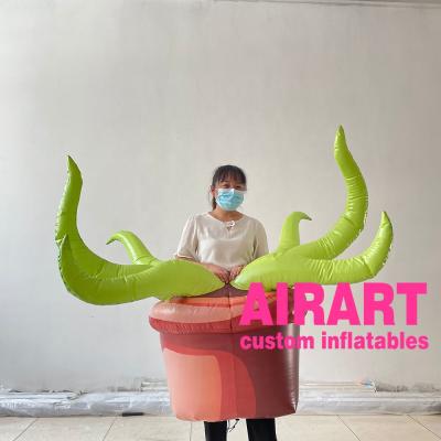 China PVC Tarpaulin/Oxford Cloth/Optional Customized Inflatable Octopus Costume For Adults,Factory Funny Inflatable Puppet for sale