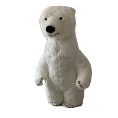 China 420D Oxford Suit Adult Inflatable Country Bear White Inflatable Suits For Advertising Inflatable for sale