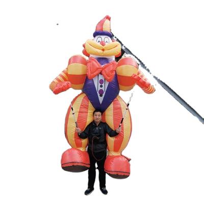 China 420D Oxford Cloth Cartoon Puppet Costume Inflatable Decoration Inflatable Clown Mascot for sale