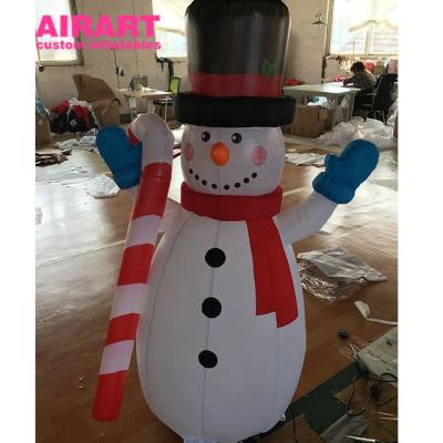 China Outdoor PVC Tarpaulin / Oxford Cloth / Optio Christmas Decoration Balloons Inflatable Snowman for sale