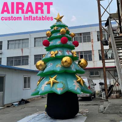 China PVC Tarpaulin/Oxford Cloth/Inflatable Christmas Tree Optional, Led Outdoor Inflatable Christmas Decoration, Christmas Tree For Party for sale