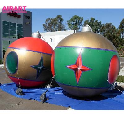 China Oxford Cloth Christmas Decorations Ball Inflatable Events Inflatable Christmas Bell for sale