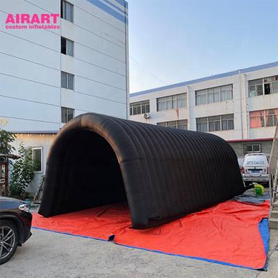 China Oxford Cloth Trade Promotions Inflatable Sports Tunnels / Black Inflatable Tunnels for sale