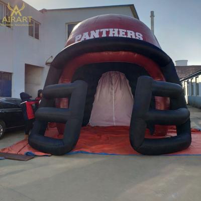 China Red Oxford Cloth Inflatable Sports Helmet Event Inflatable Sports Helmet for sale