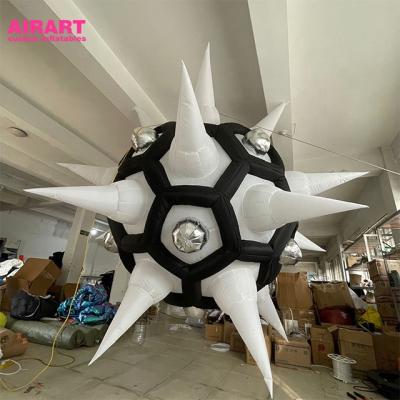 China Oxford Cloth Decoration LED Outdoor Inflatable Ball Custom Inflatable Christmas Ball for sale