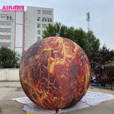 China 420D Oxford Fabric Solar System Themed Props Deck Giant Inflatable Planet Inflatable Sun for sale