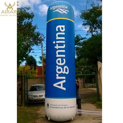 China Oxford Fabric Printing Iconic Custom Inflatable Pillar Event Giant Roman Inflatable Column for sale