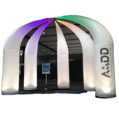 China Advertising Or Decoration Outdoor Events Party Supplies Inflatable LED Air Cone Defense Pillar for sale