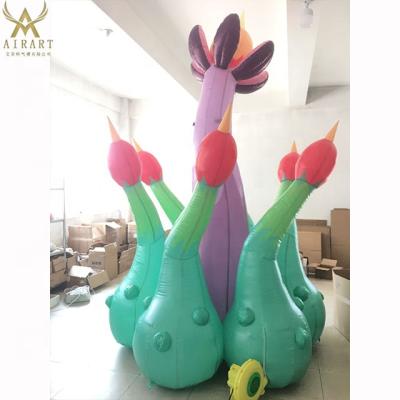 China PVC Tarpaulin/Oxford Cloth/Optional Attractive Flower Inflatable Flower Balloon Tree Plant For Sale Customized Color Inflatable Botany for sale