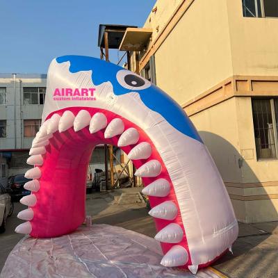 China PVC / Oxford Cloth Inflatable Shark / Optio Giant Advertising Cartoon Archway / Archway for sale