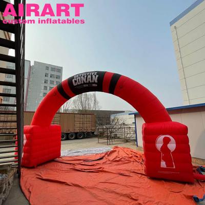 China PVC Tarpaulin/Oxford Cloth/Optional Advertising Inflatable Race Arch, Inflatable Start Finish Line Arcade Manufacturer China for sale