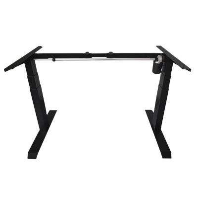 China (Size) Adjustable Customizable Standing Desk Rack Black Furniture Electric Desk Rack for sale