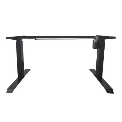 China Electric adjustable height-adjustable frame table work desk metal glass shelf (height) leg for sale