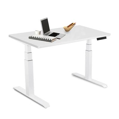 China Double Motor Gray Electric Adjustable Standing Desk Height Adjustable (Height) Desk for sale