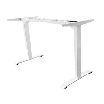 China Adjustable Dual Motor Desk Frame Set (Height) Vertical Computer Electric Height Desk Lift Frame for sale