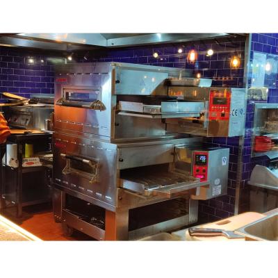 China Impact technology 32 inch commercial pizzeria equipment ari impact conveyor portable pizza oven for sale