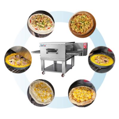 China food & Beverage Factory Stainless Steel Conveyor Gas Pizza Oven Outdoor Electric Pizza Machine for sale