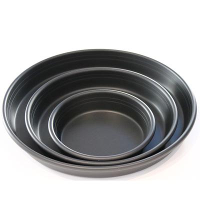 China 6/9/12/15/18 Inch Round Shape Stick Non- Sustainable Aluminum Pizza Pan Deep Dish Pizza Pan Pie Pan for sale