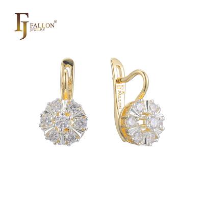 China Z52203215 FASHIONABLE FJ Fallon Fashion Jewelry Earrings Plated in 14K Gold Two Tone Brass Based for sale