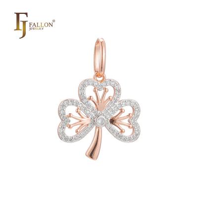 China F96201366-01 CLASSIC FJ Fallon Fashion Jewelry Pendant Plated in Rose Gold Two Tone Brass Based for sale