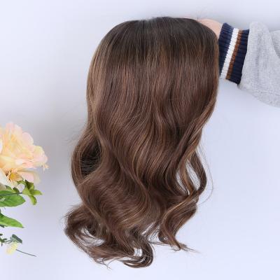 China Natural Wave In The Top Selling Light Wave Color Highlight Hair Full Open Weft Wigs High Quality European Remy Monofilament Top Open Weft Wigs Hot End Current for sale