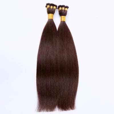 China TopElles Silk Right Hand Tied Hair Extensions Weft Cuticle Aligned European Hair For Women for sale