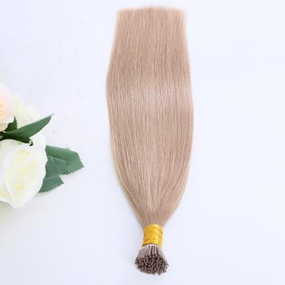 China TopElles Hair 100% Silk Straight 12A Remy Hair Extension I Tip Hair Extensions Wholesale for sale