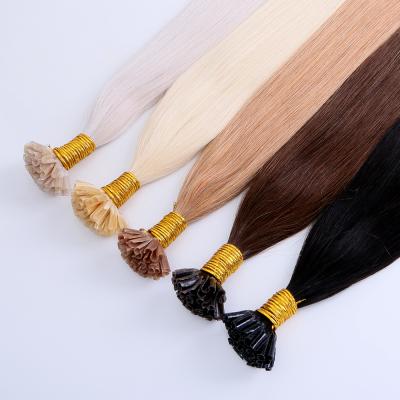 China Hot Selling Silky Straight Wave Virgin U Tip Hair Extensions Pre Bonded Remy Human Hair Extensions for sale