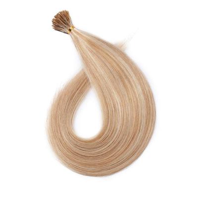 China TopElles I-Tip Silk Straight Hair Extensions 18#/613# Mixed Color 100% Pre-bonded Remy Human Hair Extension for sale