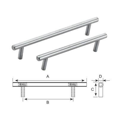 China Modern stainless steel handle 86002H (hollow bar) for sale