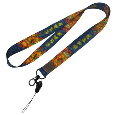 China High Quality Designer Environmental Friendly Mobile Phone Hand Strap Fashion ID Card Holder Lanyards For Gifts Custom Polyester Lanyard for sale