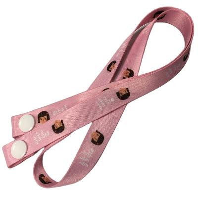 China Environmental Friendly Wholesale Various Colors Adjustable Kids Face Support Neck Strap Masking Lanyard for sale