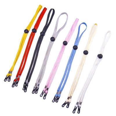 China Environmental Friendly Custom Double Clips Masking Lanyard Neck Strap Adjustable Length Face Masking Lanyard for Kids, Workers, Adults for sale