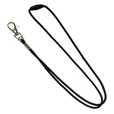 China High Quality Environmentally Friendly Neck Straps Custom Logo ROPE Round Rope Lanyard WITH LABEL CELL PHONE NECK Lanyard Key Chain Lanyard for sale