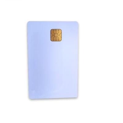 China Custom Gold or Silver PVC CPU Card Memory 256B, 40K, 80K; 128K 4442 4428 Chip IC Touch Sim Card for sale