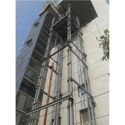 China Easy Operation Hydraulic High Cylinder 10ton 6m Cargo Lift Outside Slope Cargo Lift Elevator Home for sale