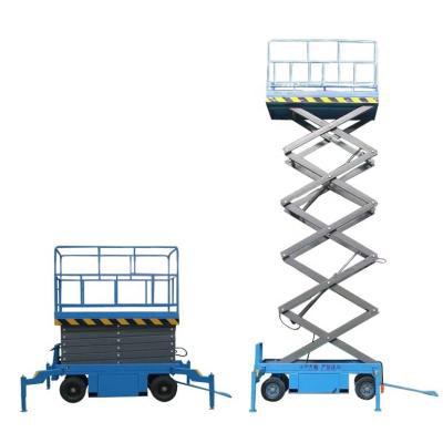 China Hotels CE certificate 6m height mini hydraulic mobile scissor lift electric scissor lift platform for aerial work for sale