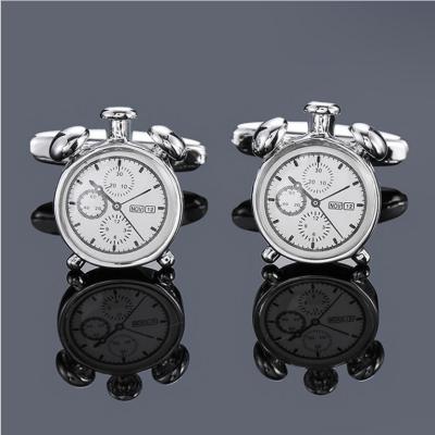 China Custom Round Alloy/Copper/Stainless Steel OEM Watch Cufflinks With Brass for sale