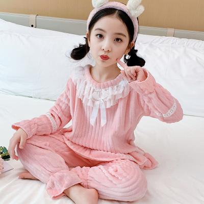 China QUICK DRY Custom Soft Girls Sleepwear Pajamas Girls Sleepwear For Kids Girls Set for sale