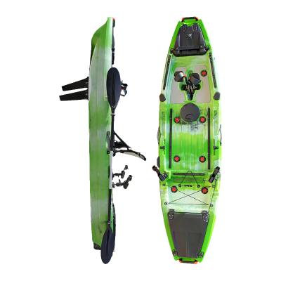 China Factory Supply Plastic Rotomolded Single Seat One Person 10FT Fishing Sit Fishing Kayak Rowing Boat for sale