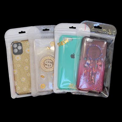 China Recyclable Custom Printed Phone Case Plastic Packaging Bag Recyclable Zipper Three Side Sealed Bag for sale