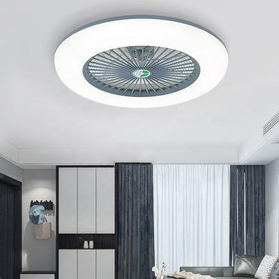 China Lower Noise High Power LightCeilings Led Fan For Home Bedroom Dimmable Indoor Led Smart Ceiling Lamps Fan Light With Remote Control for sale