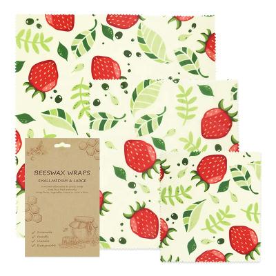 China Plastic Food Wrap Factory Price Food Grade Cotton Free Organic Beeswax Food Wraps for sale