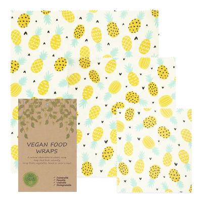 China Reusable Food Wrap GOTS Certification Vegan Wax Food Wrap for sale