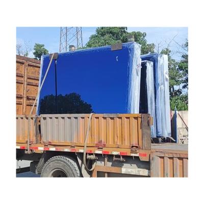 中国 factory price Ready For Ship 4mm 5mm 6mm dark blue Reflective Float Building Window Glass Sheet manufacturer direct 販売のため