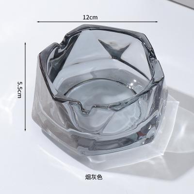 China Eco-Friendly Cheapest Price Smoking Sturdy Durable Mix Patterns 105mm 85mm 95mm Mountain Glass Ashtray for sale