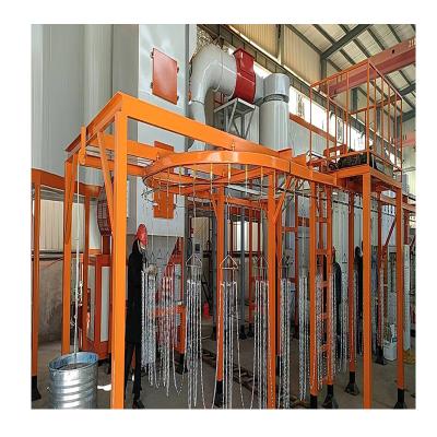 China Hotels Electrostatic Full Automatic Powder Coating Line For hardware for sale